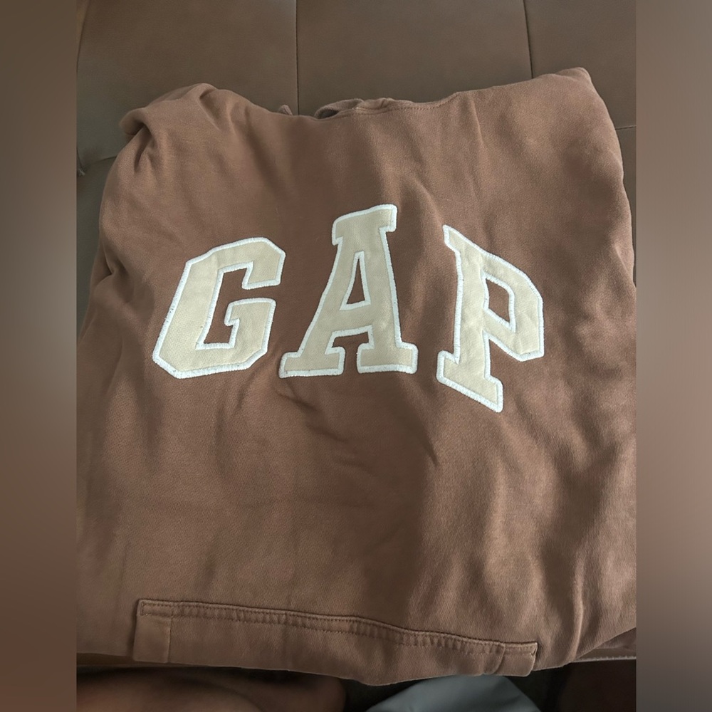 brown gap hoodie